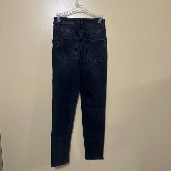 We The Free Button Fly Skinny Zuri Mom Jean Women 27 Washed Black - Picture 7 of 12